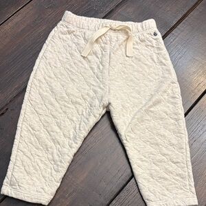 Petit Bateau Organic Cotton Baby Pants - Cream